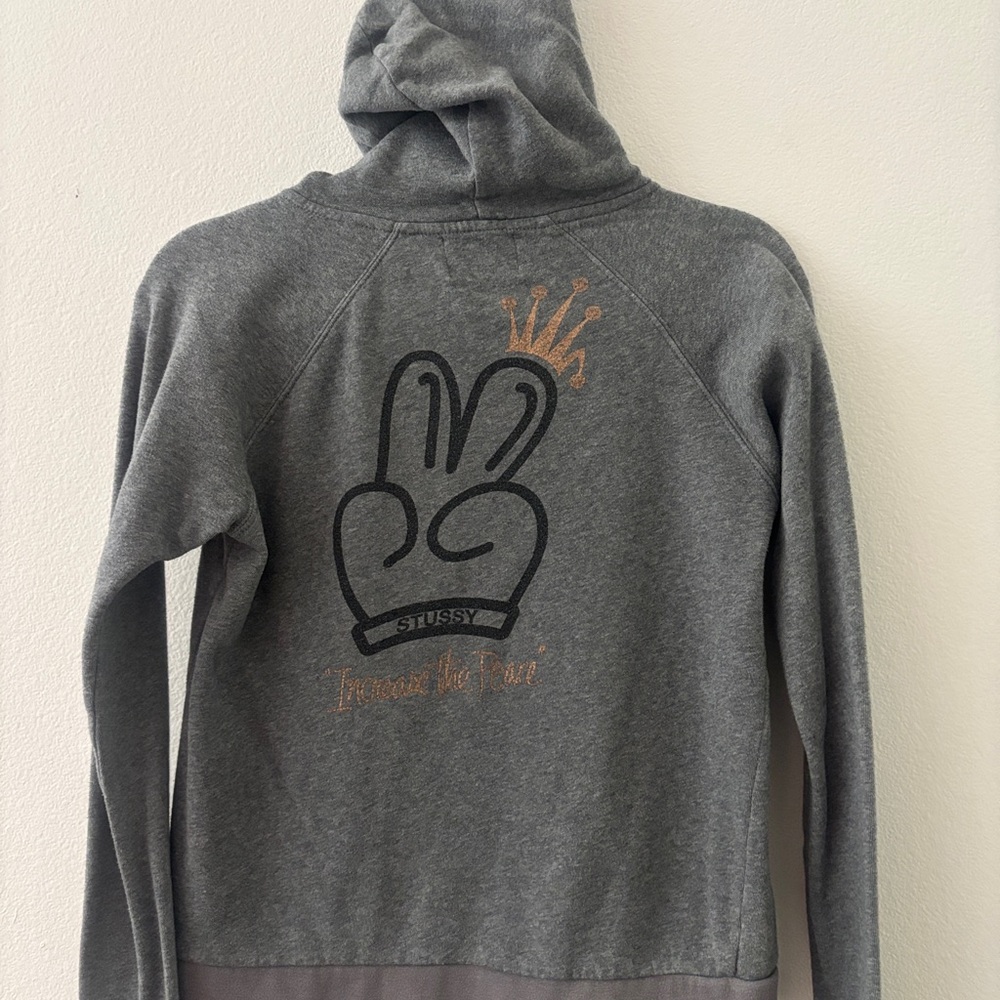 Vintage Stussy Gray Hoodie